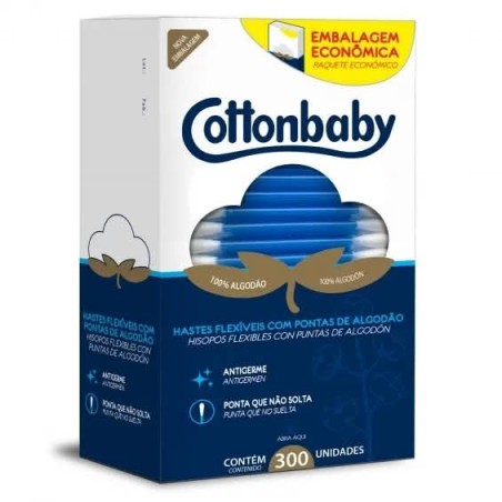 COTTON HASTE FLEX  CARTUCHO 300UN CX/36
