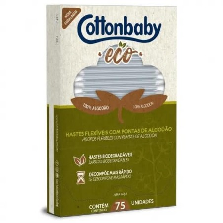 COTTON HASTE FLEX  ECOL CART 75UN CX/72