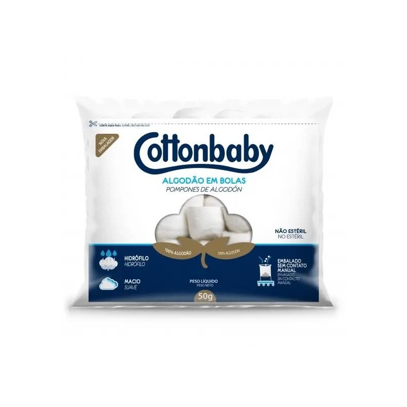 COTTON ALGODAO BOLA BCO 50GR CX/72
