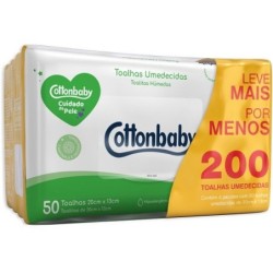 COTTON PACK TOALHAS CUID PELE 4X50  CX/3