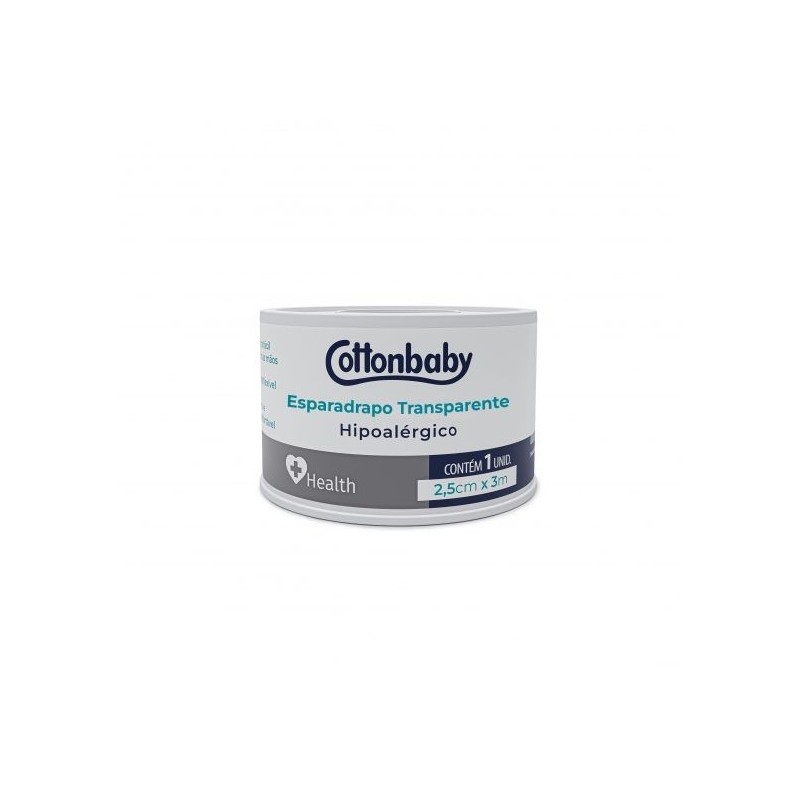 COTTON ESPARADRAPO TP 2,5CMX3M CX/48