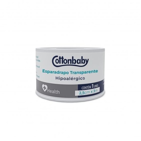 COTTON ESPARADRAPO TP 2,5CMX3M CX/48