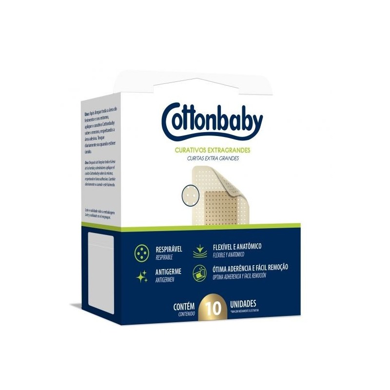 COTTON CURATIVO EXTRAGRANDE 10UN CX/24