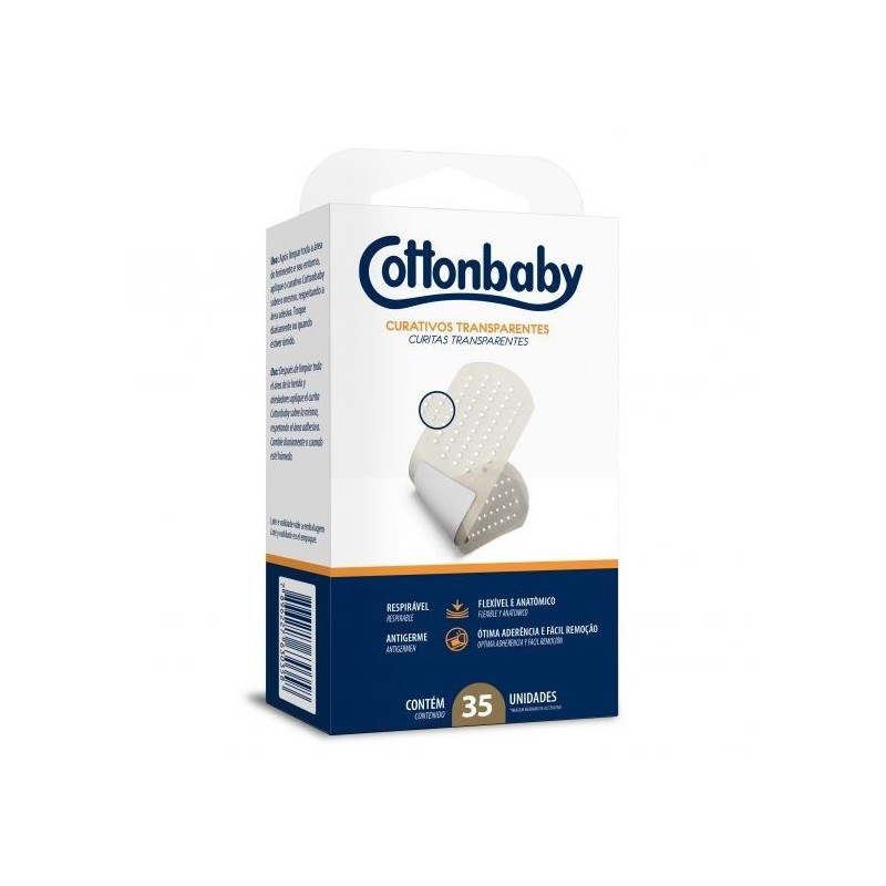 COTTON CURATIVO TRANSPARENTE 35UN CX/36