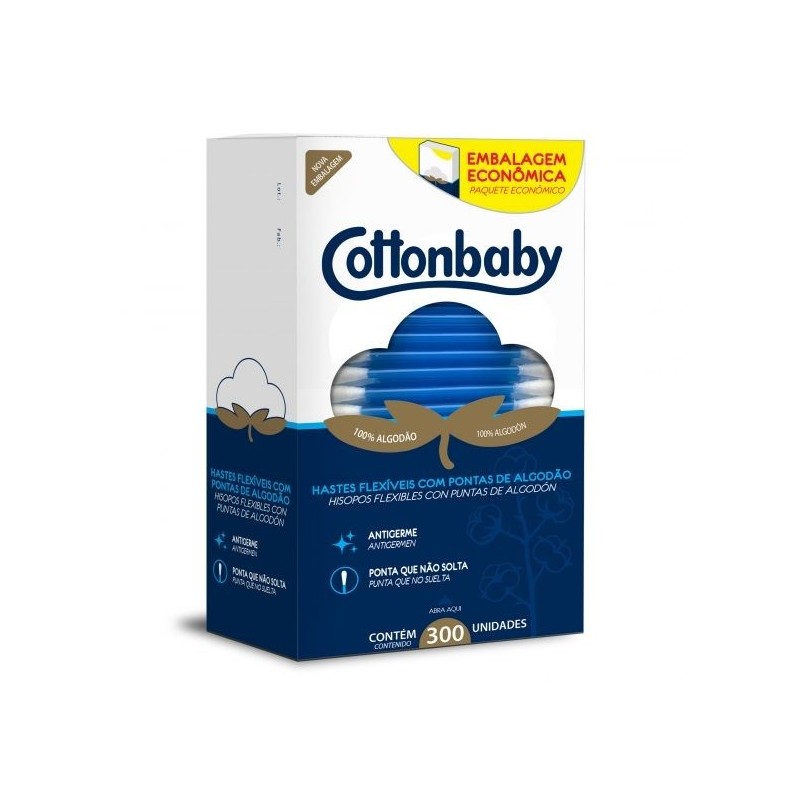 COTTON HASTE FLEX  CARTUCHO 300UN CX/36