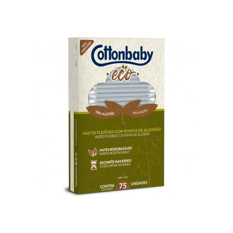 COTTON HASTE FLEX  ECOL CART 75UN CX/72
