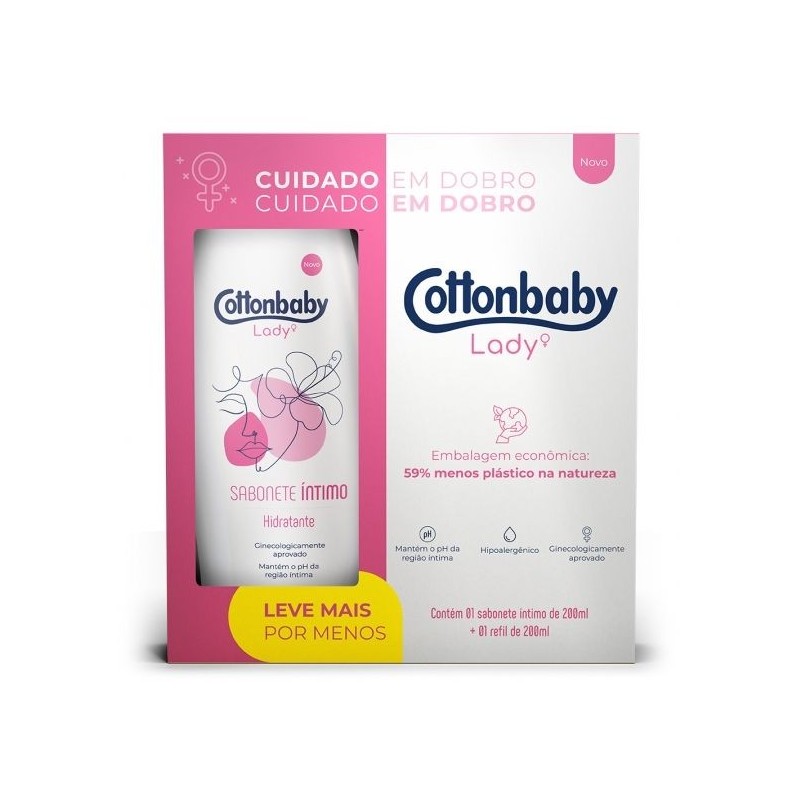 LADY PACK SABONETE INT+RF 2X200ML CX/6