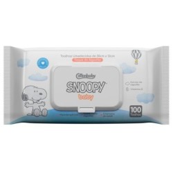SNOOPY TOALHA UMIDE ALGODAO 100UN CX/12