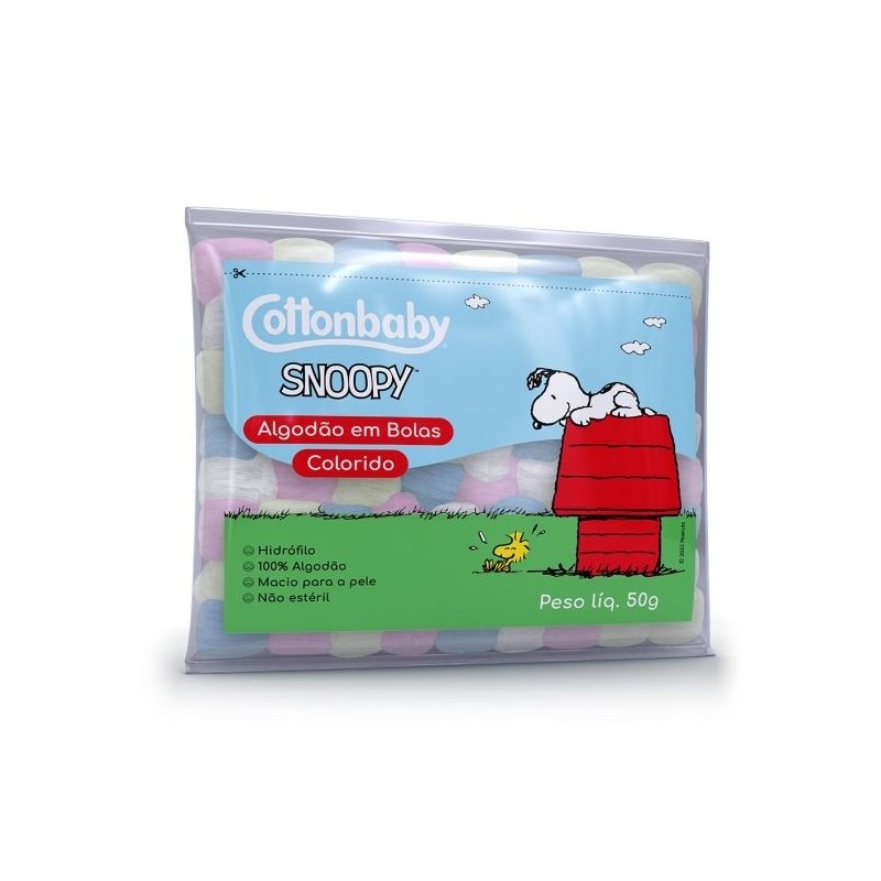 SNOOPY ALGODAO BOLA COLORIDO 50GR CX/72