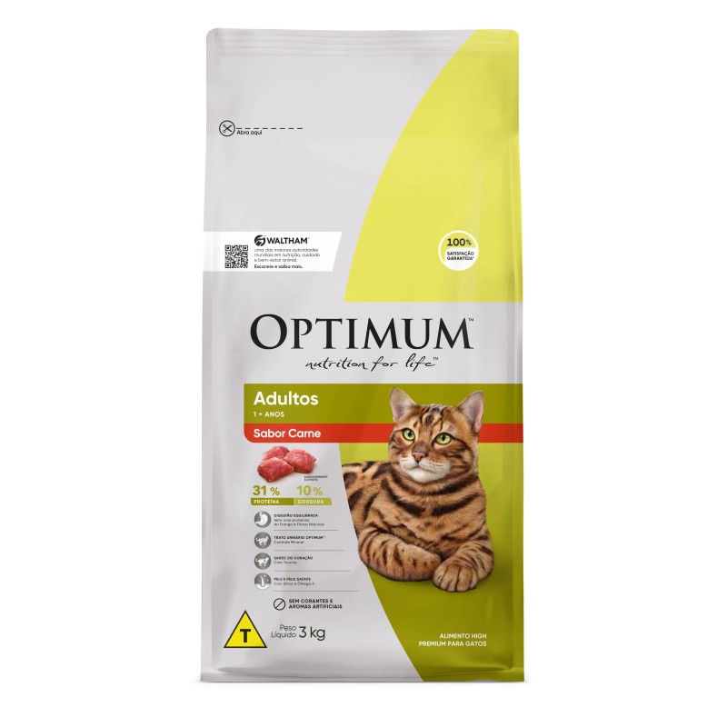 OPTIMUM DRY CAT AD CARNE 3KG FD/6