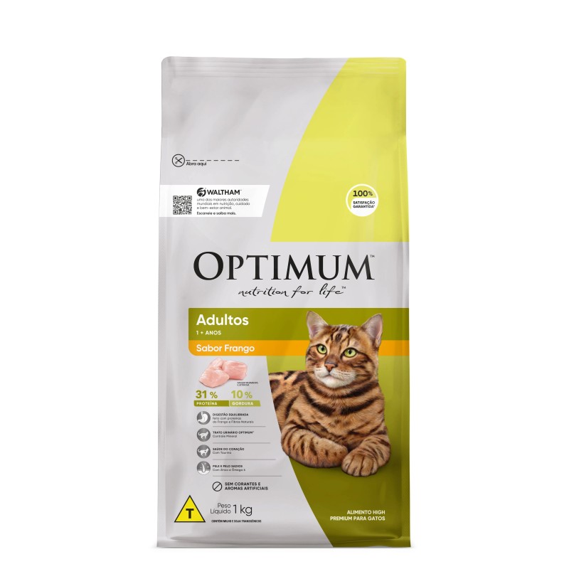 OPTIMUM DRY CAT AD FRANGO 1KG FD/10