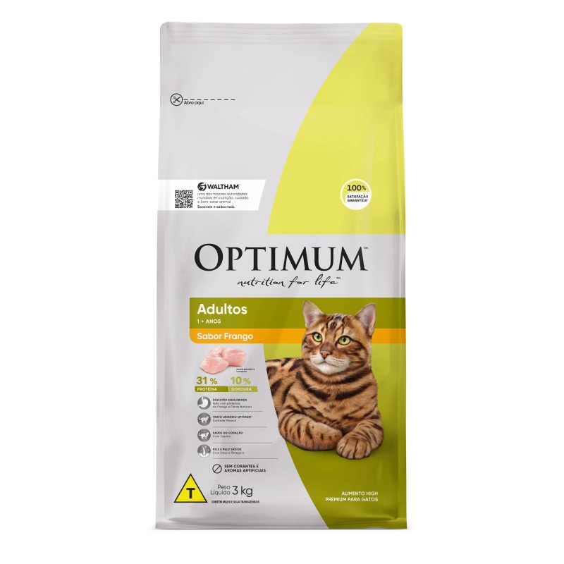 OPTIMUM DRY CAT AD FRANGO 3KG FD/6