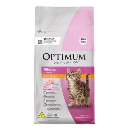 OPTIMUM DRY CAT FIL FRANGO 1KG FD/10