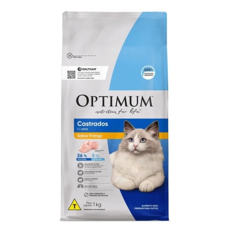 OPTIMUM DRY CAT AD CAST FRANGO 1KG FD/10