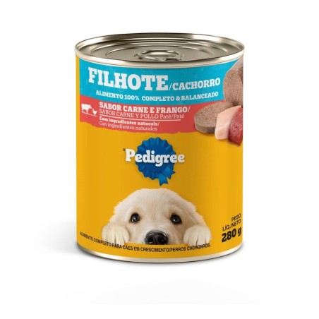 PEDIGREE LATA JR CARNE/FGO 280GR CX/24