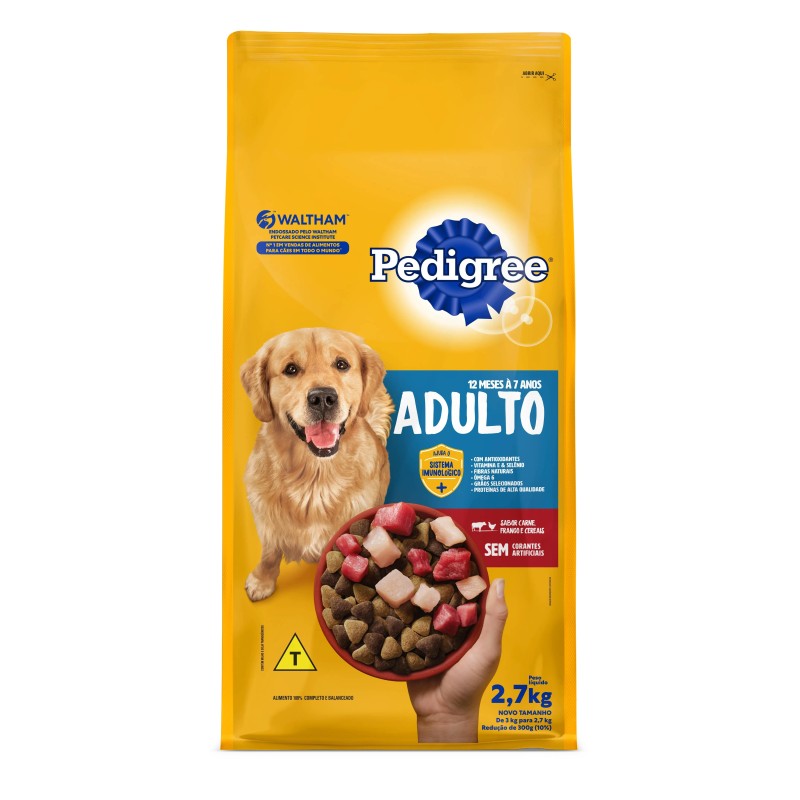 PEDIGREE DRY AD CARNE FRANGO 2,7KG FD/6