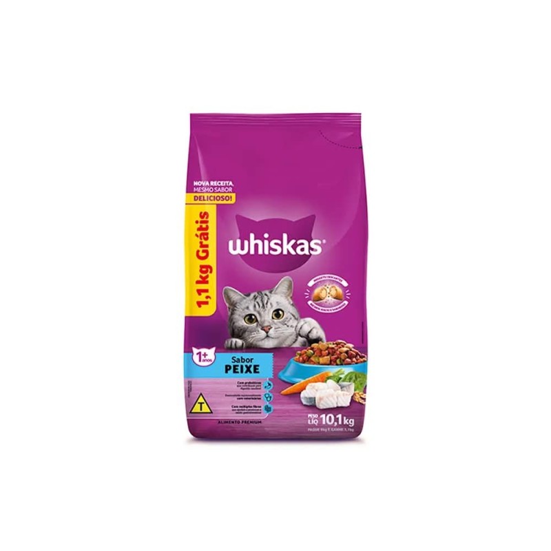 WHISKAS PEIXE 10,1KG