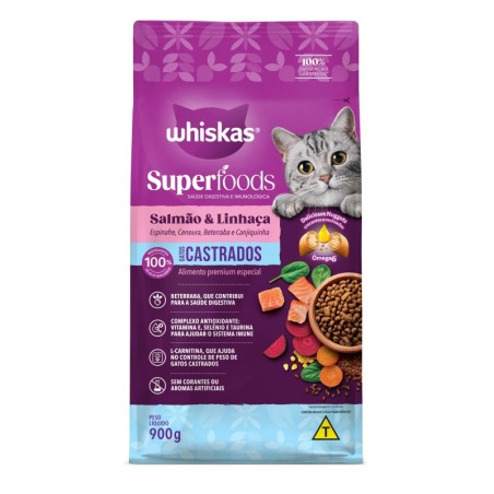 WHISKAS DRY S.FOODS CAST SAL 900GR FD/10