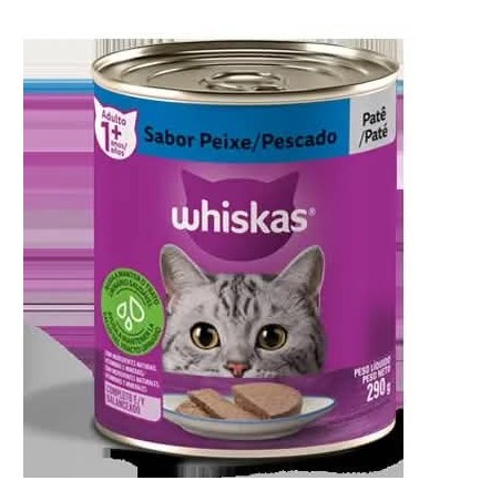 WHISKAS LATA PEIXE 290GR CX/24