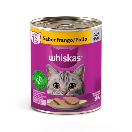 WHISKAS LATA FRANGO 290GR CX/24
