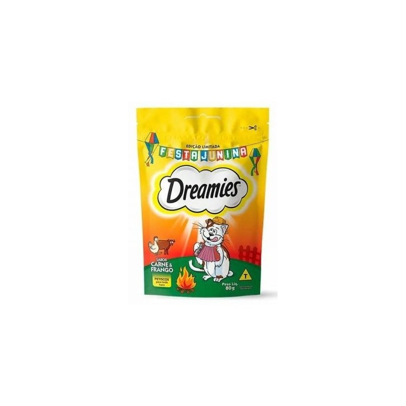 DREAMIES SZ CARNE E FRANGO 80G CX34