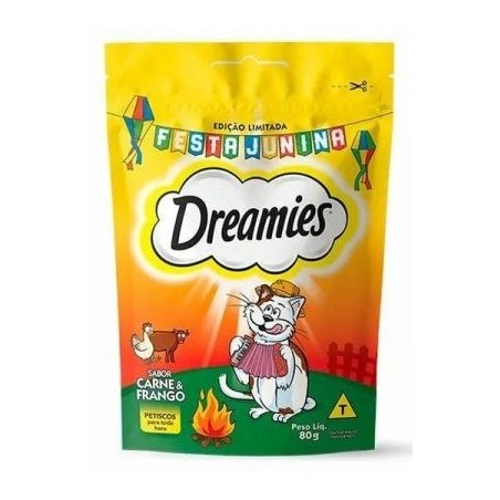 DREAMIES SZ CARNE E FRANGO 80G CX34