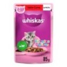 WHISKAS SACHE FIL CARNE 85G L20P16 CX/2