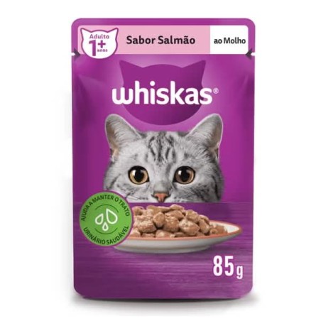 WHISKAS SACHE AD SALMAO 85G L20P16 CX/2