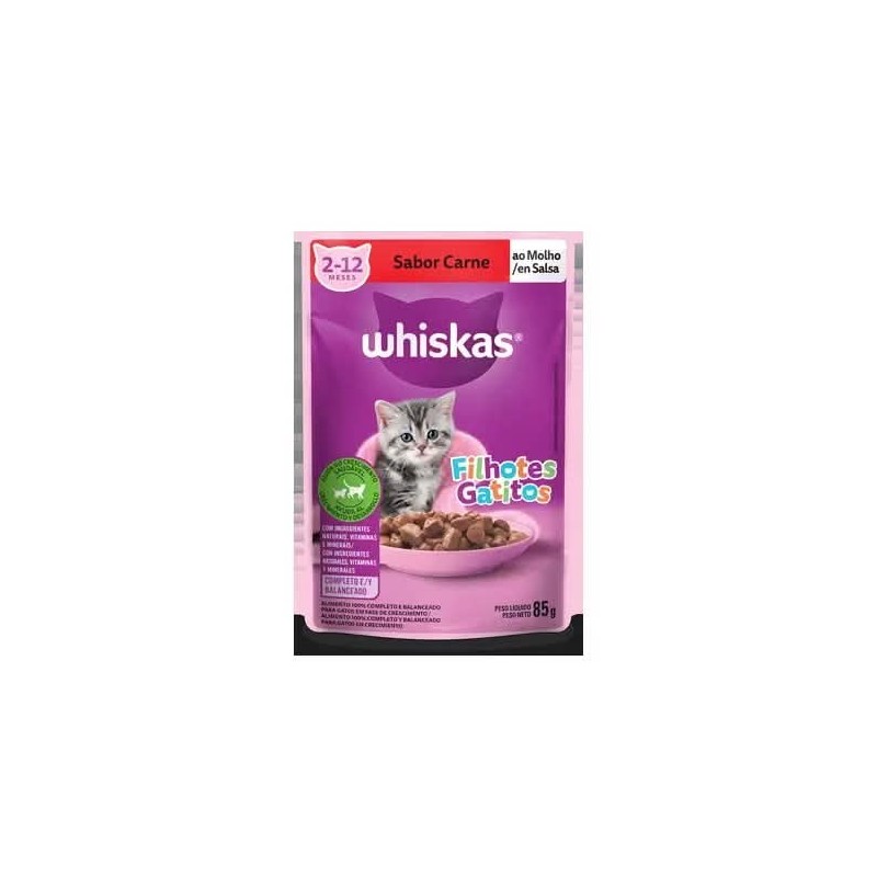 WHISKAS SC JR CARNE DP 20X85GR CX/2