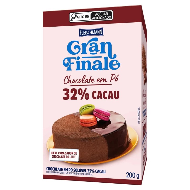 FLEIS CHOC/PO SOLU32%CACAU GFN 200G CX24
