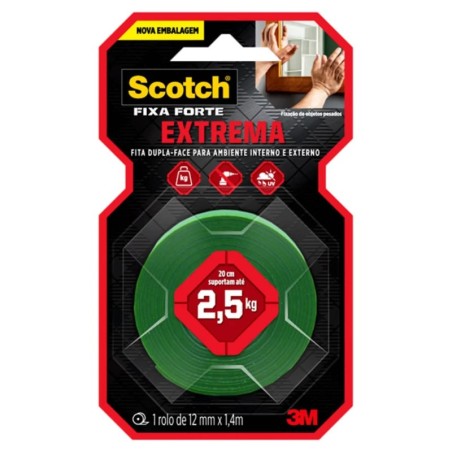 FITA FIXA FORTE EXTREME 12MMX1,4M CX12