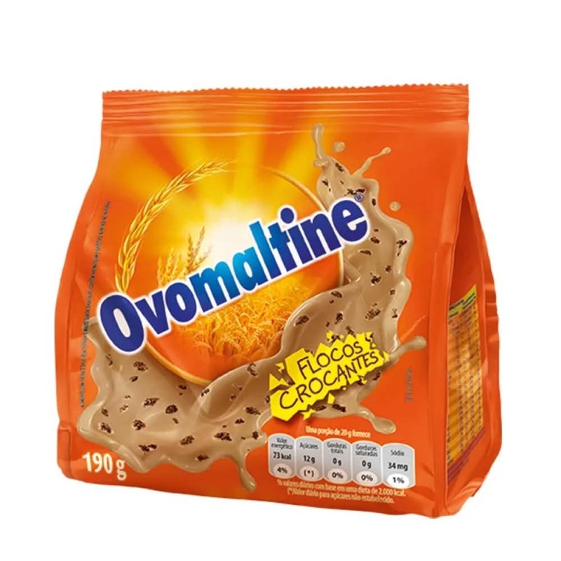 OVOMALTINE FLOCOS CROCANTES 190GR CX/12