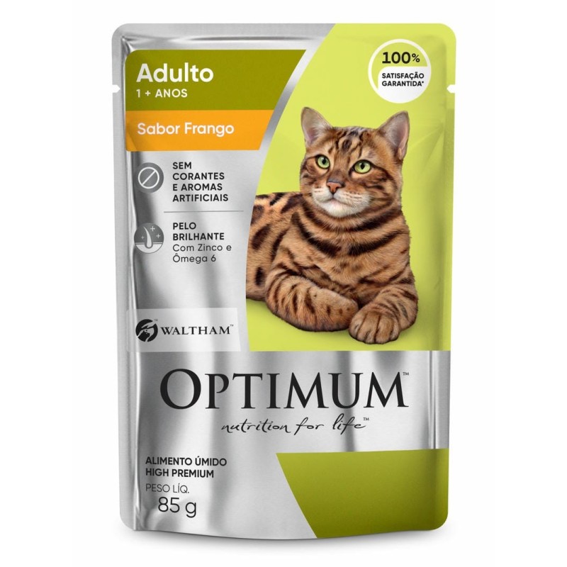 OPTIMUM CAT SC AD/ FRANGO 2X20X85GR