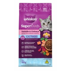 WHISKAS DRY S.FOODS CAST SAL 900GR FD/10
