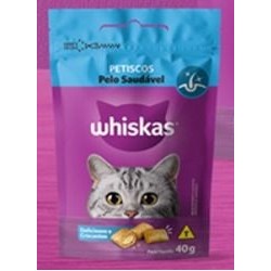 WHISKAS TEMPT. PELO SAUDAVEL 40GR CX/24